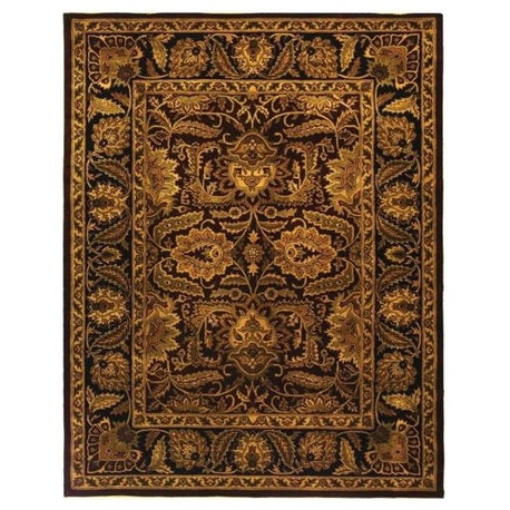 Safavieh Classic Cl239B Burgundy, Black Area Rug, 2'3"x10'