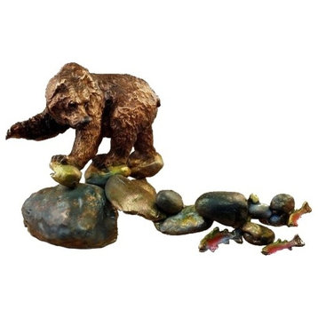 Bear Bronze Sculpture "Famished"