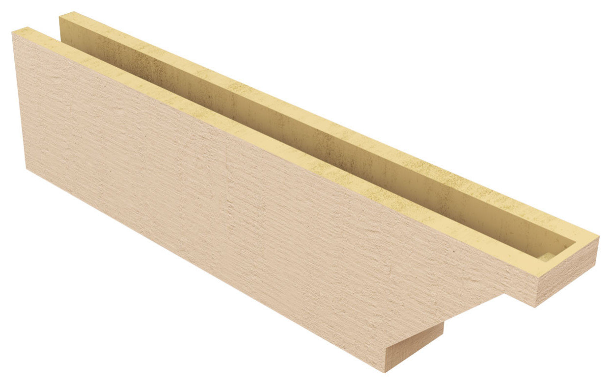 Burlington Woodgrain TimberThane Rafter Tail, Primed Tan, 4