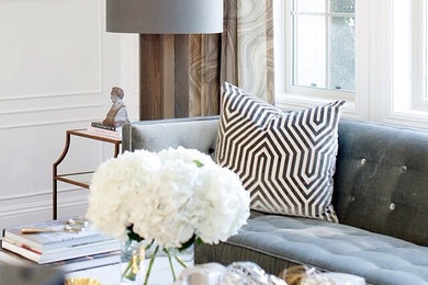 Inspiration for a transitional living room remodel in Orange County