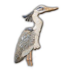 11" Large Heron - Tile