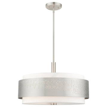 Brushed Nickel Stylish, Transitional, Intricate, Urban Chandelier