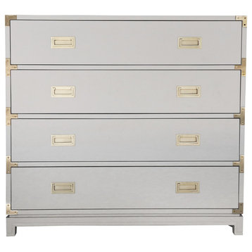 Large Carlyle Campaign Dresser, Gray