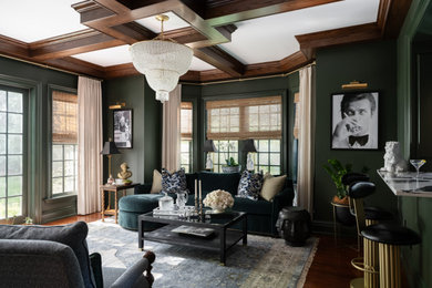 Elegant living room photo in Indianapolis