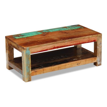 vidaXL Solid Reclaimed Wood Coffee Table, 90x45x35 cm