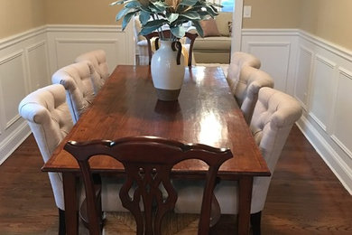 Mid-sized transitional dining room photo in New York