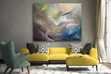 Inspiration for a contemporary family room remodel in Austin