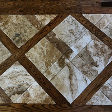 Custom Entryway Stone Tile Inlay