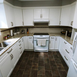 Verona Shaker | Matte White Cabinet Doors - Kitchen Cabinetry