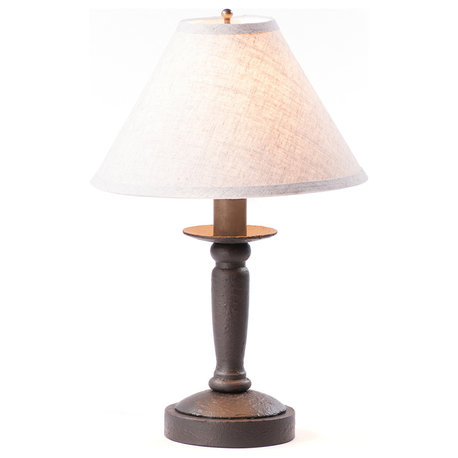 Butcher Lamp in Americana Black with Shade