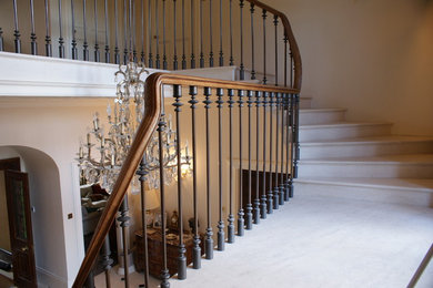 This is an example of a traditional staircase in London.