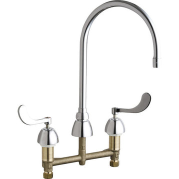 Chicago Faucets 786-GN8AE36ABCP Concealed Hot and Cold Sink Faucet
