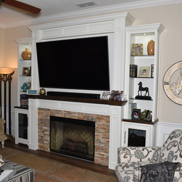 Fireplace Surround and Entertainment Center
