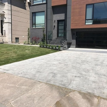 North York - Driveway, Porch and Flower bed planting