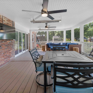 Beautiful Screened Porch Gives Arlington Homeowners Space for Entertaining and R