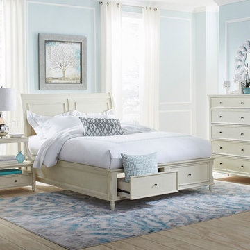 Avignon Storage Bed- Yellow - Queen
