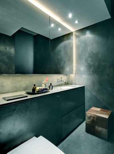 Модернизм Ванная комната by SPACEDGE