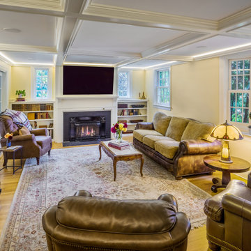 A Classic Living Room and Pantry in Barrington, RI