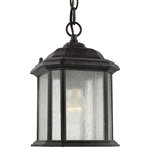 Generation Lighting Collection - Sea Gull Lighting 1-Light Outdoor Semi-Flush Convertible Pendant, Oxford Bronze - Blubs Not Included