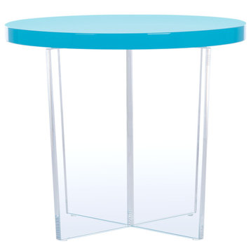 Edwards Acrylic Accent Table - Turquoise