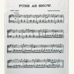 Pure As Snow Flour Sack Dish Towel - Holiday Accents And Figurines