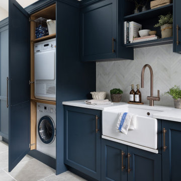 Classic Bespoke Shaker Utility and Laundry Room - Surrey