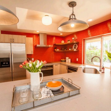 Red Kitchen Makeover