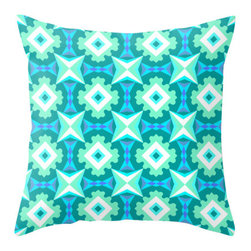 BACK to BASICS - Blue Pattern, Pillow Cover, 20x20 - Decorative Pillows