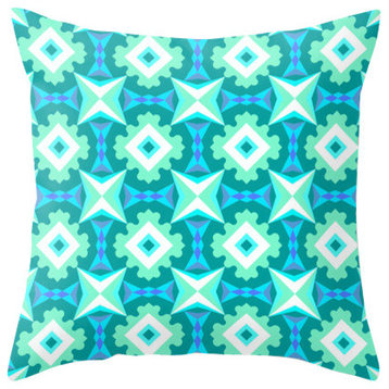 Blue Pattern, Pillow Cover, 16x16