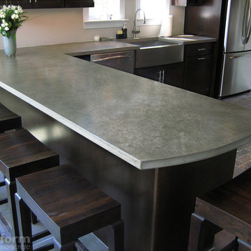 Custom Taupe Concrete Countertop