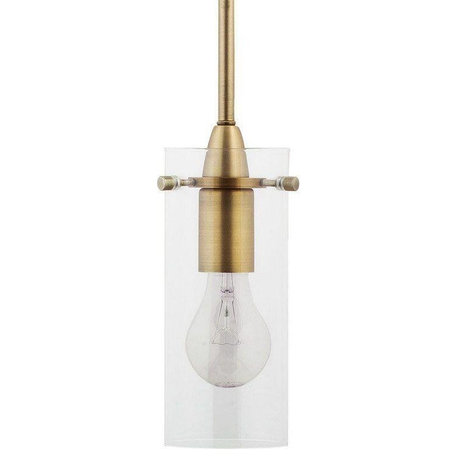 Effimero 1-Light Stem Hung Pendant Lamp, Satin Brass