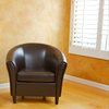 Newport Transitional Bonded Leather Club Chair
