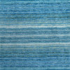 Hand-Tufted Striped Shaggy Plush Shag Rug, Sky Blue, 9'x12'