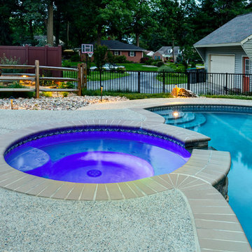 Exposed Aggregate Concrete Pool Patio