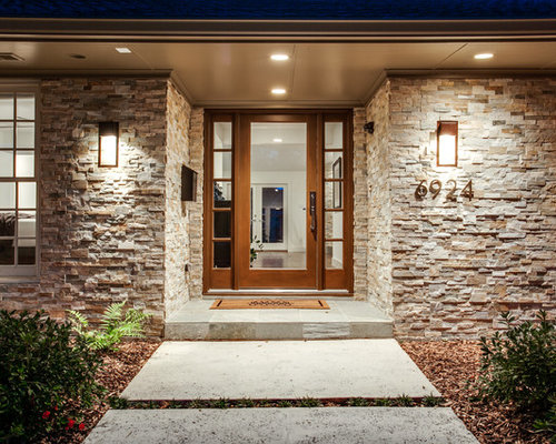 Stone Front Elevation Design Ideas Remodel Pictures Houzz