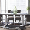 Artistica Home Cadence Rectangular Dining Table, Bright Silver