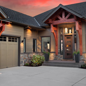 Modern Craftsman Home | Front Door Ideas | Modern Style