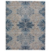 Kavi by Jaipur Living Thea Knotted Abstract White/Navy Area Rug, 9'x12'