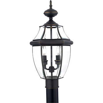 Quoizel NY9042 Newbury 2 Light 21" Tall Post Lantern - Medici Bronze