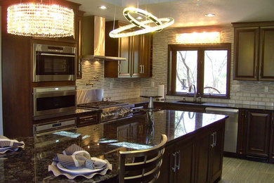 Inspiration for a contemporary kitchen remodel in Other