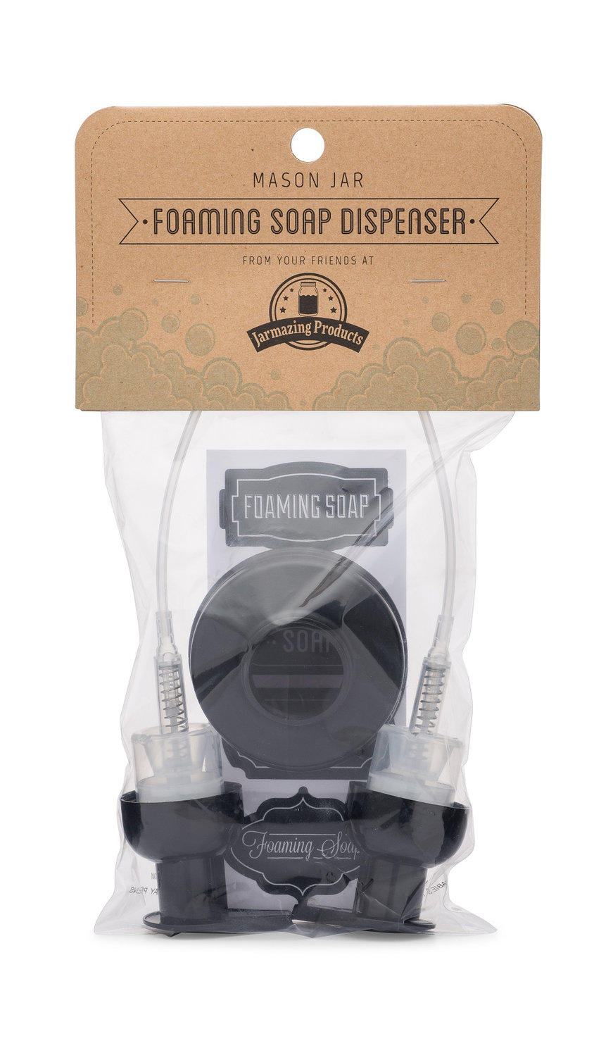 Jarmazing Products Mason Jar Foaming Soap Dispenser Lids - 2 Pack