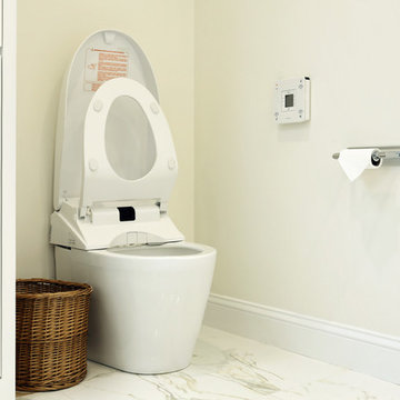 White and Wood Bathroom