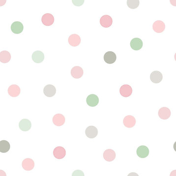 Jubilee Pink Dots Wallpaper, Swatch