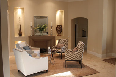 Elegant living room photo in Other