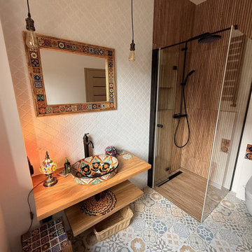 Bathroom interior with Mexican accents
