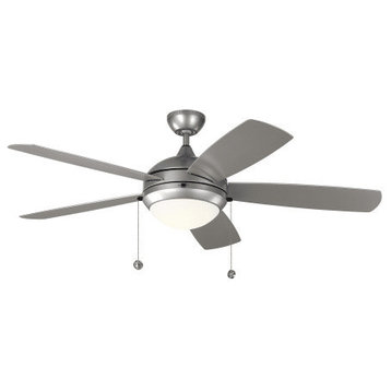 52" Discus Outdoor Fan, Painted Brushed Steel