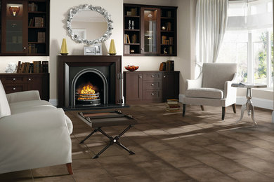 Family room - modern family room idea in Los Angeles
