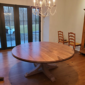 Round Pedestal Dining Table - Walnut