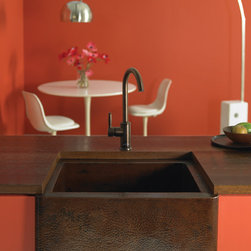 Farmhouse 25 Apron Front Copper Kitchen Sink by Native Trails - Kitchen Sinks
