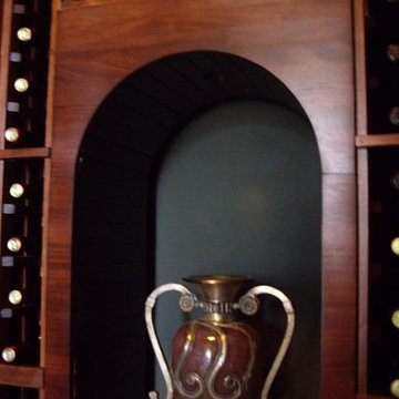 Solid Arch Home Wine Cellar Addition